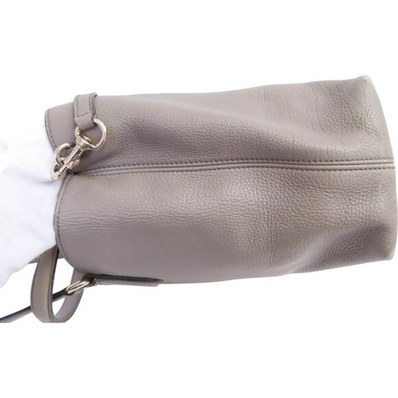 206464BR (X6) Gucci Crossbody Bag Soho Interlocking 2 Way Gray Leather - Picture 4 of 13